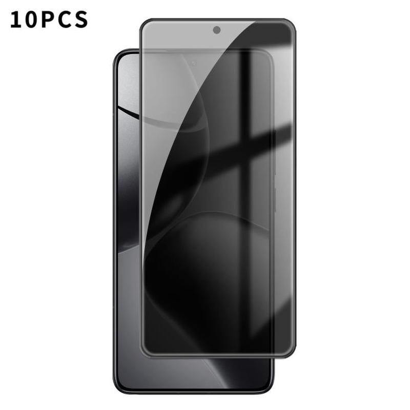 For Xiaomi 14T 10pcs Kalebol High-Aluminum Screen-Printed Full-Coverage Black-Border Privacy Tempered Glass Film