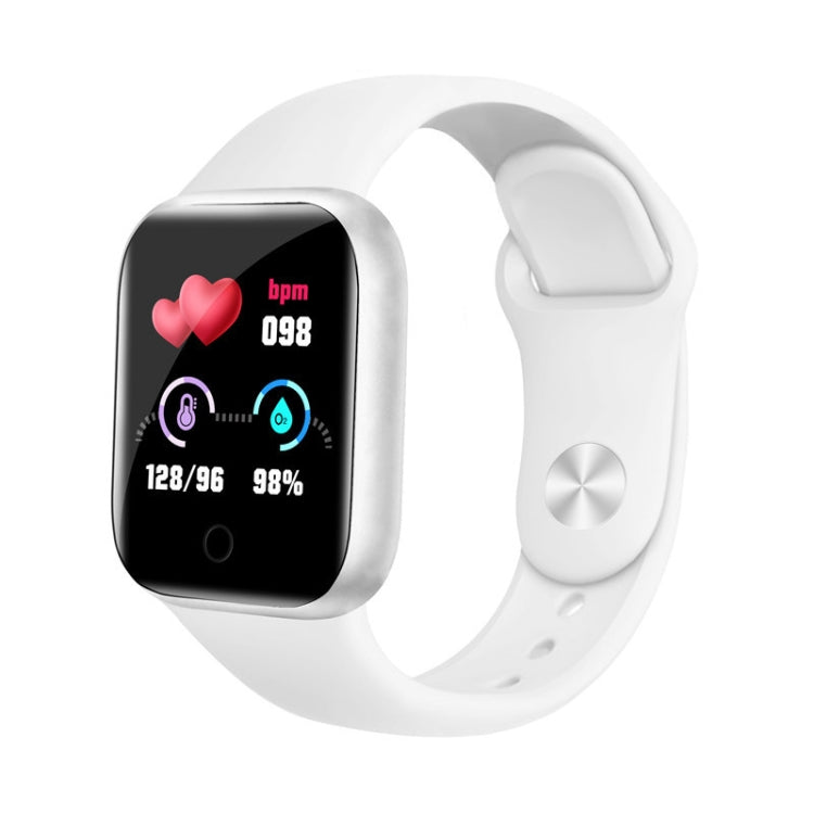 Y68 1.44 inch Smart Watch, Support Heart Rate Blood Pressure Blood Oxygen Monitoring (White)