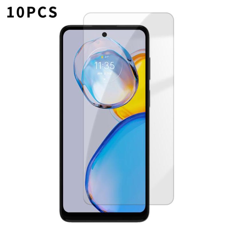 For Motorola Moto E32 Kalebol 10pcs High-Aluminum Semi-Screen Anti-Fingerprint HD Tempered Glass Film