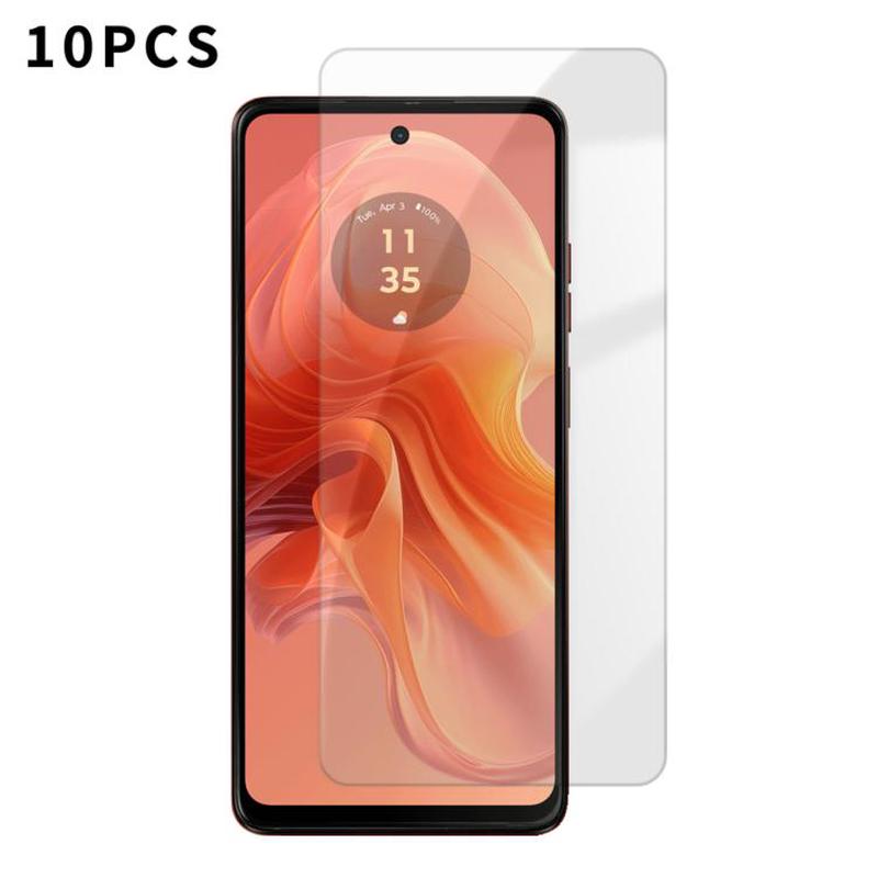 For Motorola Moto G04 Kalebol 10pcs High-Aluminum Semi-Screen Anti-Fingerprint HD Tempered Glass Film
