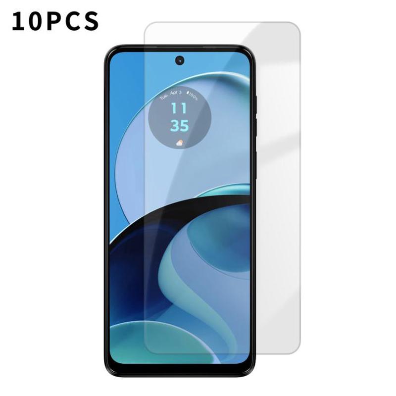 For Motorola Moto G14 Kalebol 10pcs High-Aluminum Semi-Screen Anti-Fingerprint HD Tempered Glass Film