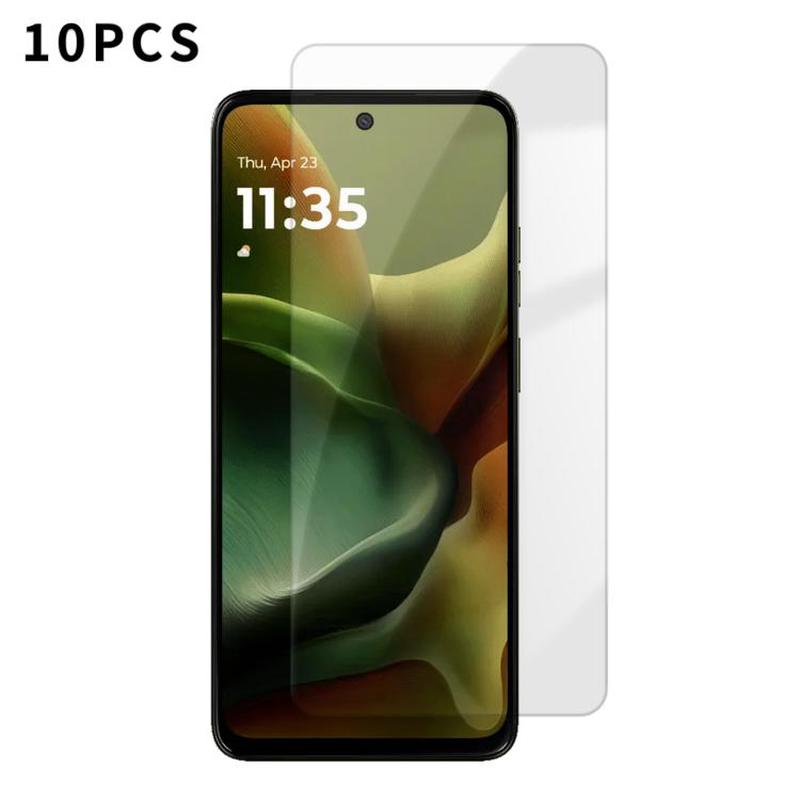 For Motorola Moto G15 Kalebol 10pcs High-Aluminum Semi-Screen Anti-Fingerprint HD Tempered Glass Film
