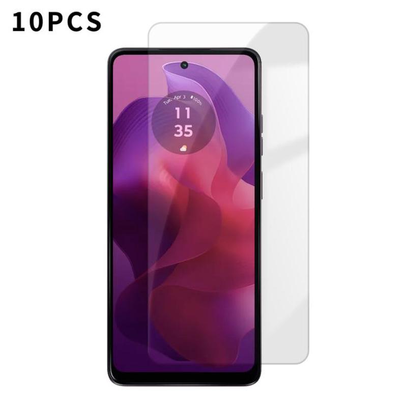 For Motorola Moto G24 Kalebol 10pcs High-Aluminum Semi-Screen Anti-Fingerprint HD Tempered Glass Film