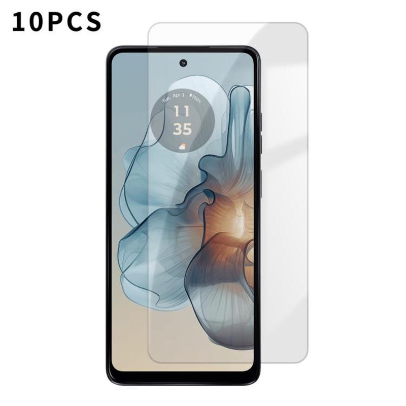 For Motorola Moto G24 Power Kalebol 10pcs High-Aluminum Semi-Screen Anti-Fingerprint HD Tempered Glass Film