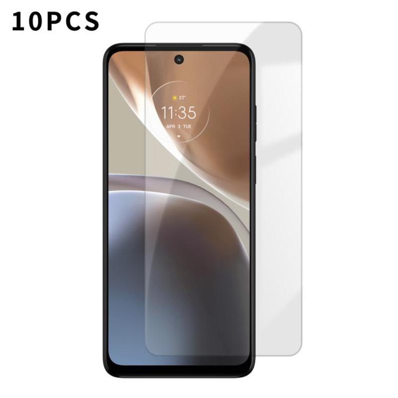 For Motorola Moto G32 Kalebol 10pcs High-Aluminum Semi-Screen Anti-Fingerprint HD Tempered Glass Film