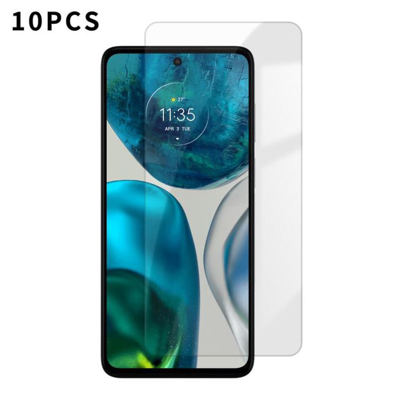 For Motorola Moto G52 Kalebol 10pcs High-Aluminum Semi-Screen Anti-Fingerprint HD Tempered Glass Film