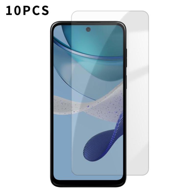 For Motorola Moto G53 5G Kalebol 10pcs High-Aluminum Semi-Screen Anti-Fingerprint HD Tempered Glass Film