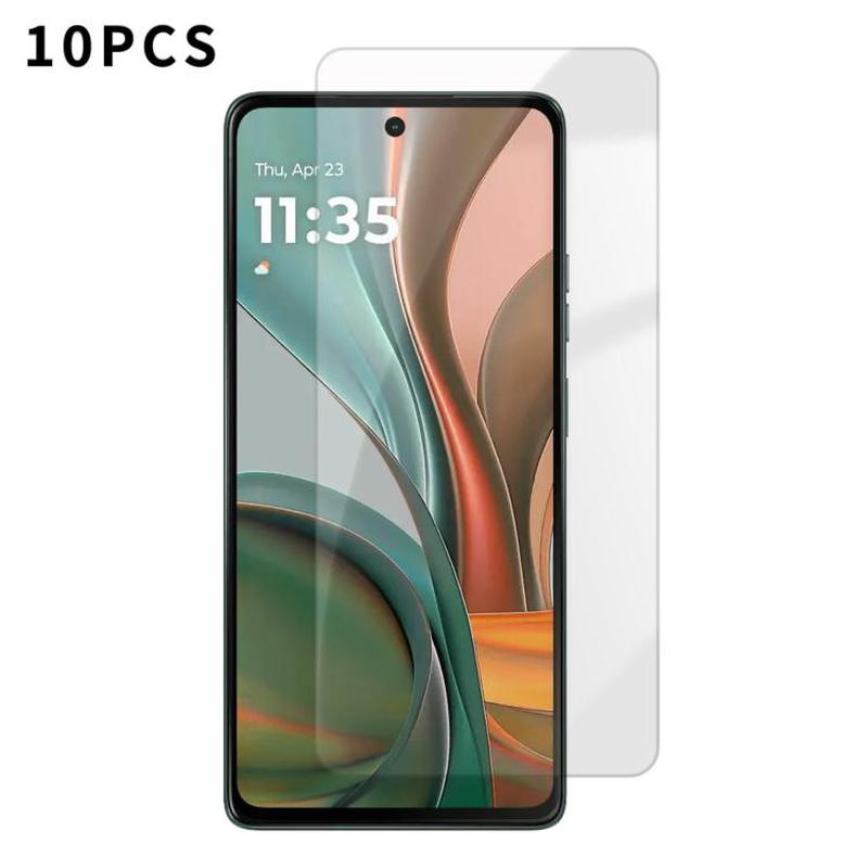 For Motorola Moto G75 5G Kalebol 10pcs High-Aluminum Semi-Screen Anti-Fingerprint HD Tempered Glass Film