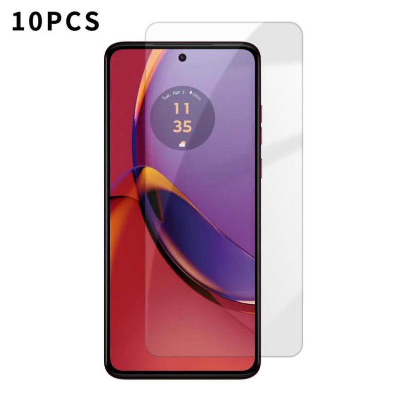 For Motorola Moto G84 Kalebol 10pcs High-Aluminum Semi-Screen Anti-Fingerprint HD Tempered Glass Film