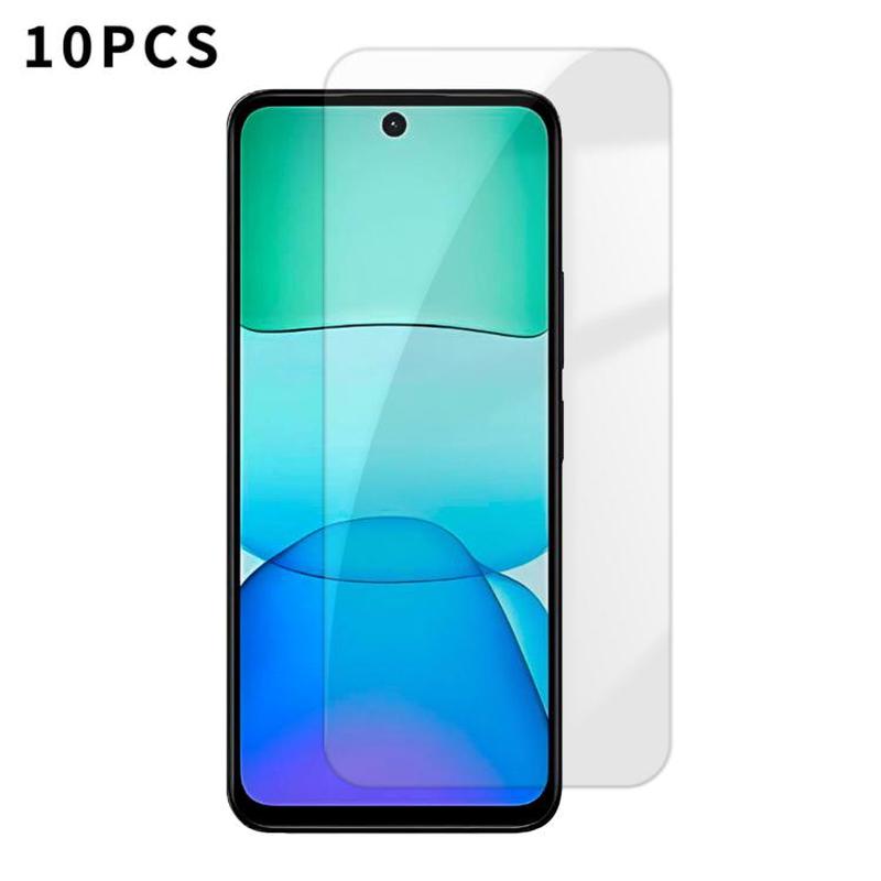 For Redmi 13x Kalebol 10pcs High-Aluminum Semi-Screen Anti-Fingerprint HD Tempered Glass Film