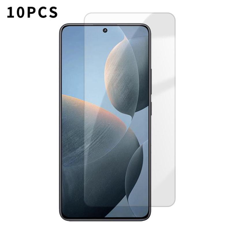 For Redmi K70E 5G Kalebol 10pcs High-Aluminum Semi-Screen Anti-Fingerprint HD Tempered Glass Film