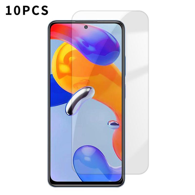 For Redmi Note 11 Pro 5G Kalebol 10pcs High-Aluminum Semi-Screen Anti-Fingerprint HD Tempered Glass Film