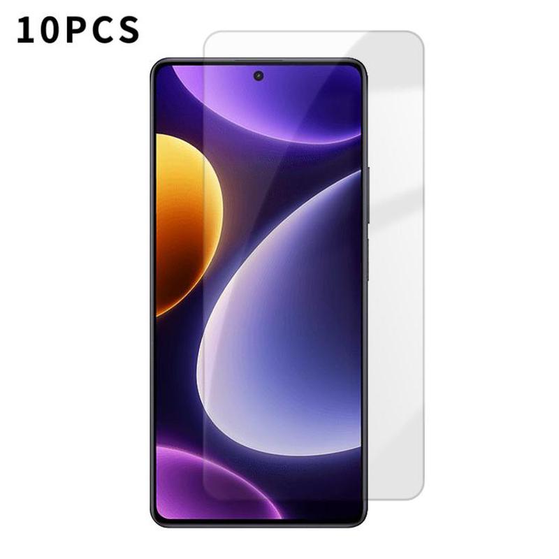 For Redmi Note 12 Turbo Kalebol 10pcs High-Aluminum Semi-Screen Anti-Fingerprint HD Tempered Glass Film