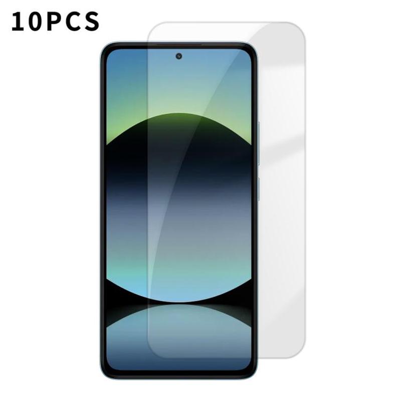 For Redmi Note 14 5G Kalebol 10pcs High-Aluminum Semi-Screen Anti-Fingerprint HD Tempered Glass Film