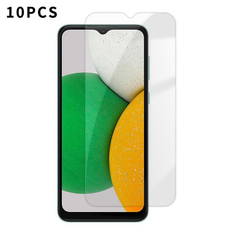 For Samsung Galaxy A04 Core Kalebol 10pcs High-Aluminum Semi-Screen Anti-Fingerprint HD Tempered Glass Film