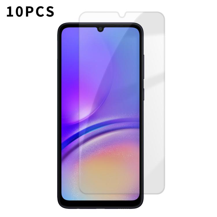 For Samsung Galaxy A05 Kalebol 10pcs High-Aluminum Semi-Screen Anti-Fingerprint HD Tempered Glass Film