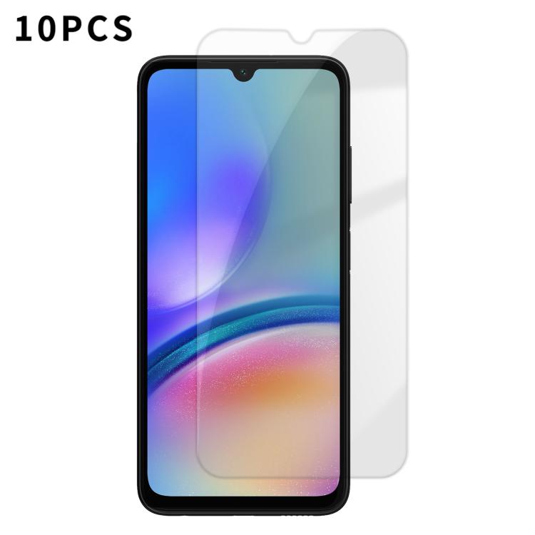 For Samsung Galaxy A05s Kalebol 10pcs High-Aluminum Semi-Screen Anti-Fingerprint HD Tempered Glass Film