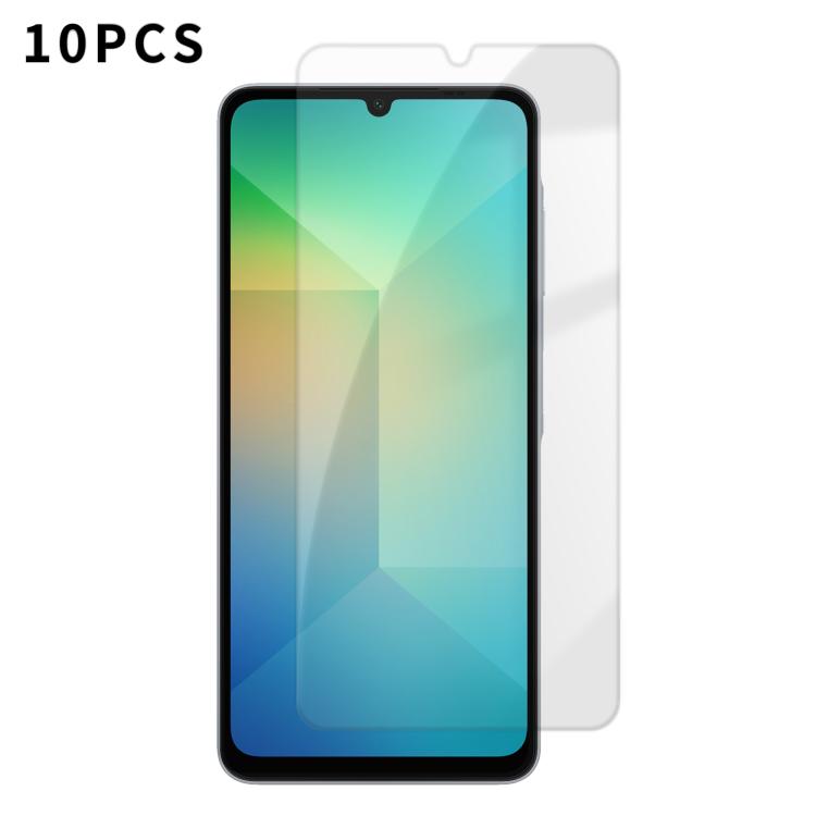 For Samsung Galaxy A06 4G / 5G Kalebol 10pcs High-Aluminum Semi-Screen Anti-Fingerprint HD Tempered Glass Film
