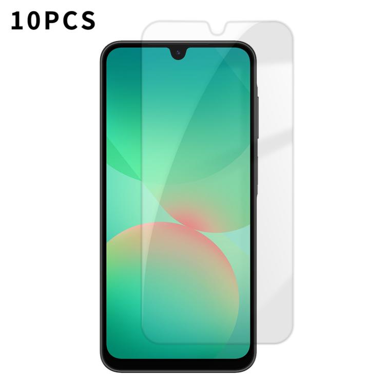 For Samsung Galaxy A26 5G Kalebol 10pcs High-Aluminum Semi-Screen Anti-Fingerprint HD Tempered Glass Film