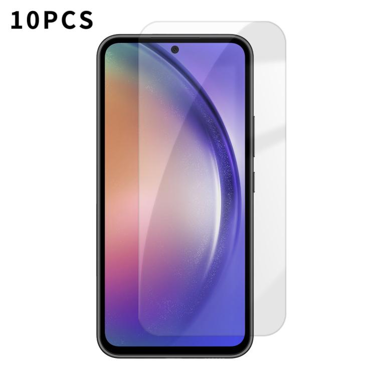 For Samsung Galaxy A54 5G Kalebol 10pcs High-Aluminum Semi-Screen Anti-Fingerprint HD Tempered Glass Film