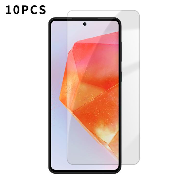 For Samsung Galaxy C55 Kalebol 10pcs High-Aluminum Semi-Screen Anti-Fingerprint HD Tempered Glass Film