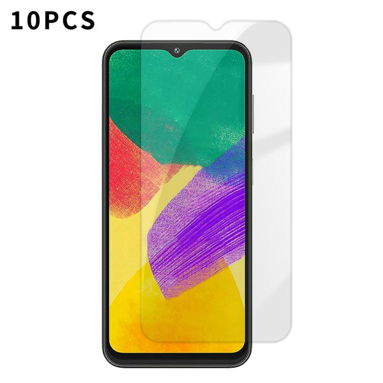For Samsung Galaxy F14 5G Kalebol 10pcs High-Aluminum Semi-Screen Anti-Fingerprint HD Tempered Glass Film