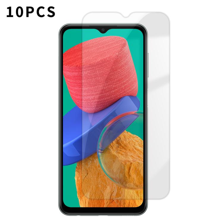 For Samsung Galaxy M33 5G Kalebol 10pcs High-Aluminum Semi-Screen Anti-Fingerprint HD Tempered Glass Film