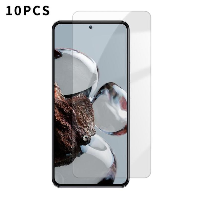 For Xiaomi 12T Pro Kalebol 10pcs High-Aluminum Semi-Screen Anti-Fingerprint HD Tempered Glass Film