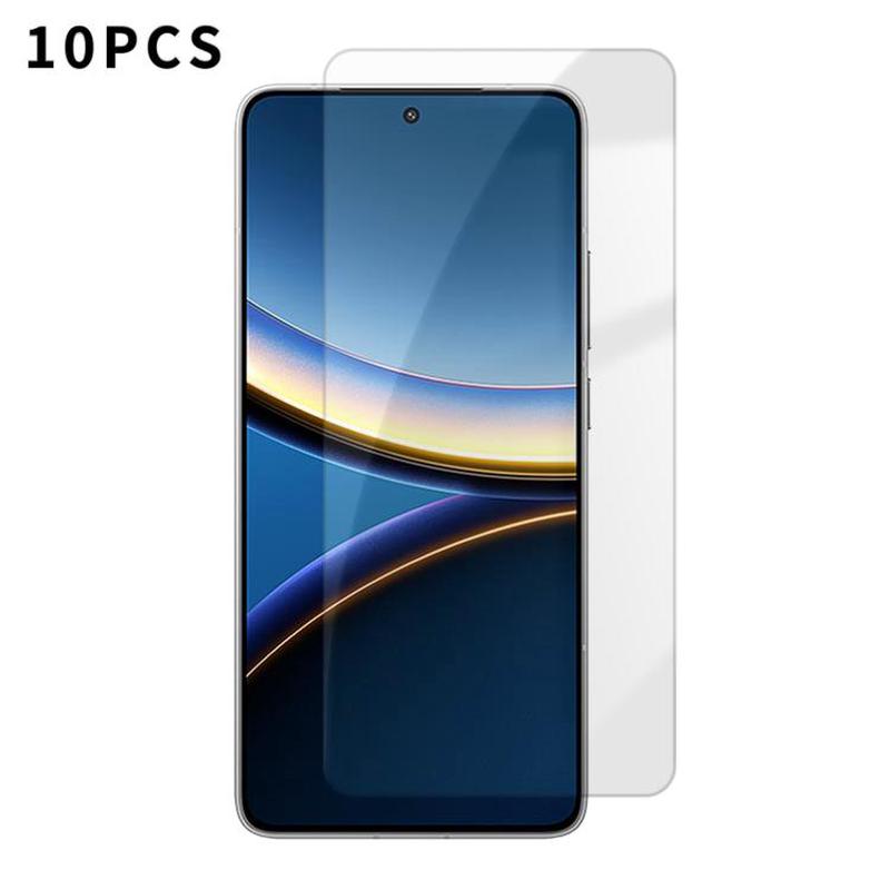 For Xiaomi Poco F7 Pro Kalebol 10pcs High-Aluminum Semi-Screen Anti-Fingerprint HD Tempered Glass Film