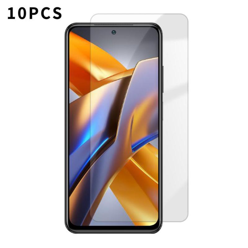 For Xiaomi Poco M5s Kalebol 10pcs High-Aluminum Semi-Screen Anti-Fingerprint HD Tempered Glass Film