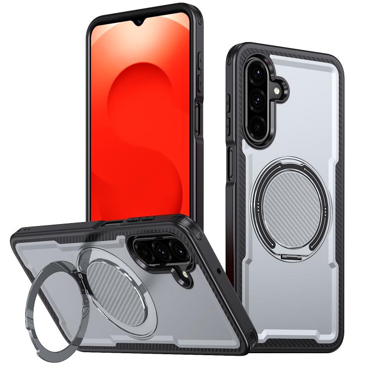 For Samsung Galaxy A26 5G kalebol Metal 360 Degree Rotation Holder MagSafe Phone Case(Grey)