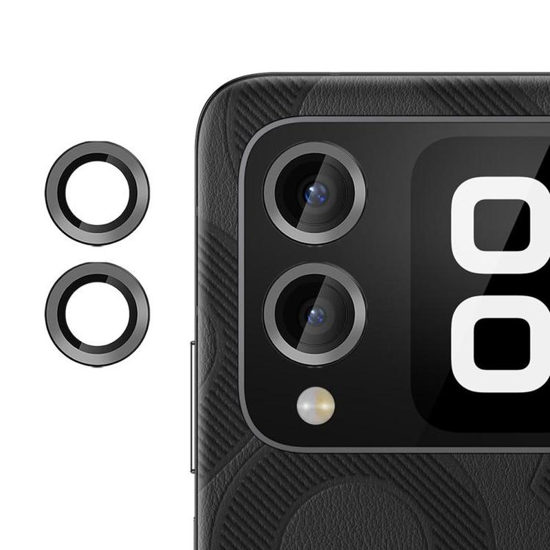 For Huawei nova Flip Kalebol No Flicker Ultra-Thin Individual Camera Lens Tempered Glass Film(Black)