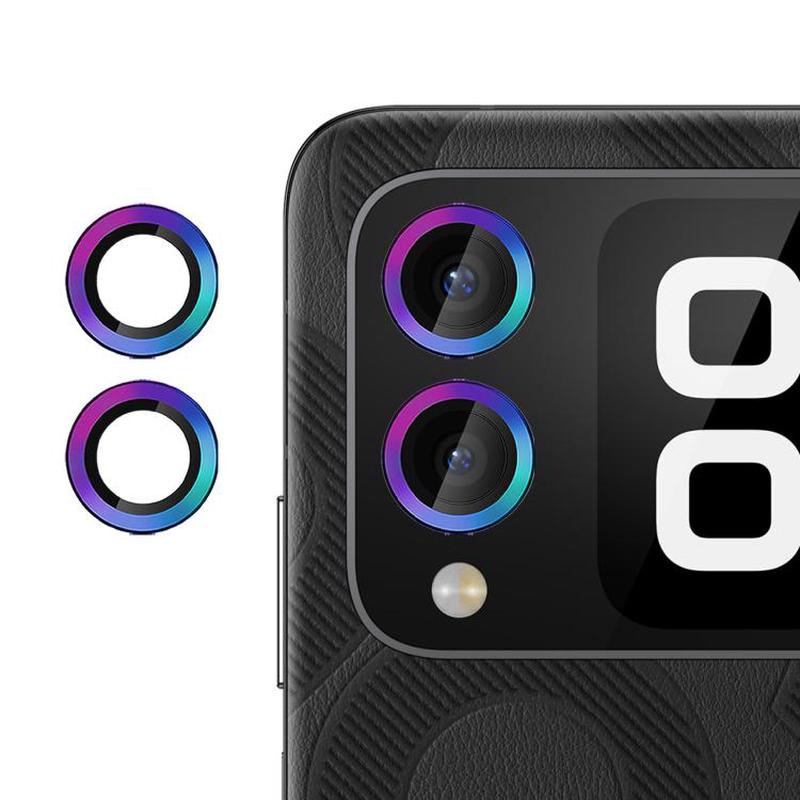 For Huawei nova Flip Kalebol No Flicker Ultra-Thin Individual Camera Lens Tempered Glass Film(Dazzling Colors)