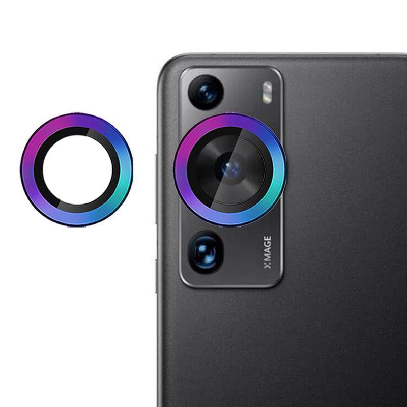 For Huawei P60 / P60 Pro / P60 Art Kalebol No Flicker Ultra-Thin Individual Camera Lens Tempered Glass Film(Dazzling Colors)