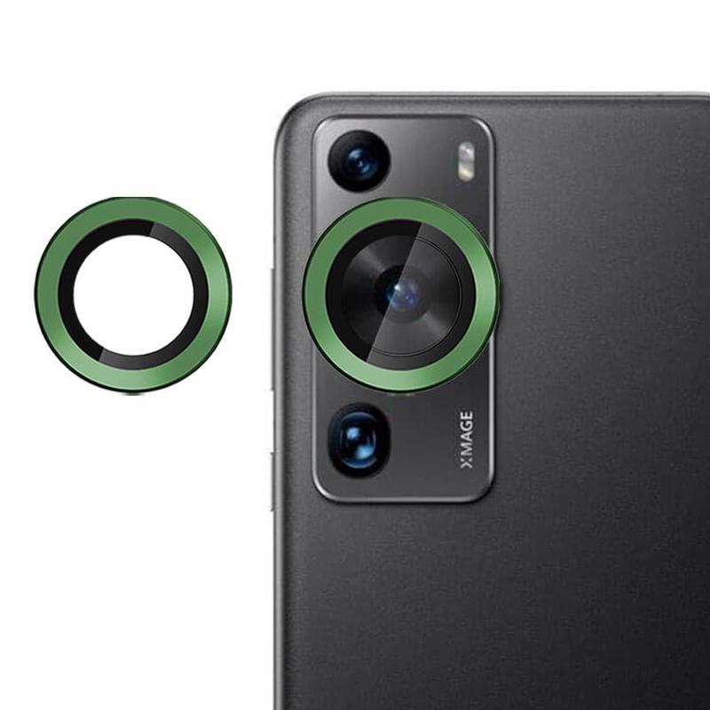 For Huawei P60 / P60 Pro / P60 Art Kalebol No Flicker Ultra-Thin Individual Camera Lens Tempered Glass Film(Green)