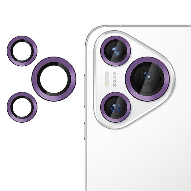 For Huawei Pura 70 Kalebol No Flicker Ultra-Thin Individual Camera Lens Tempered Glass Film(Purple)