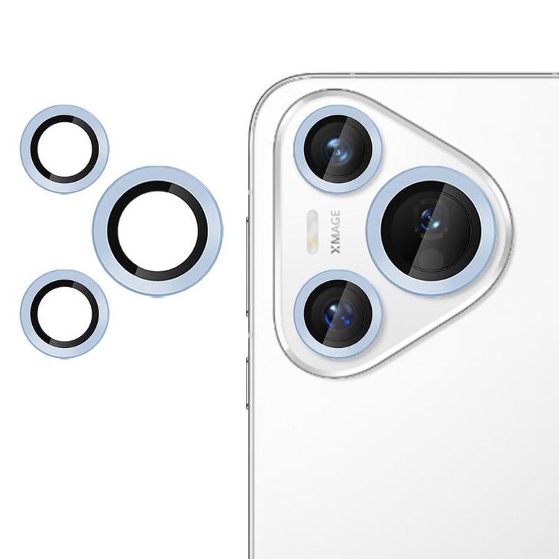 For Huawei Pura 70 Pro / Pro+ Kalebol No Flicker Ultra-Thin Individual Camera Lens Tempered Glass Film(Distant Blue)