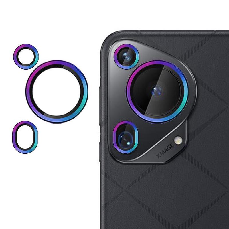 For Huawei Pura 70 Ultra Kalebol No Flicker Ultra-Thin Individual Camera Lens Tempered Glass Film(Dazzling Colors)