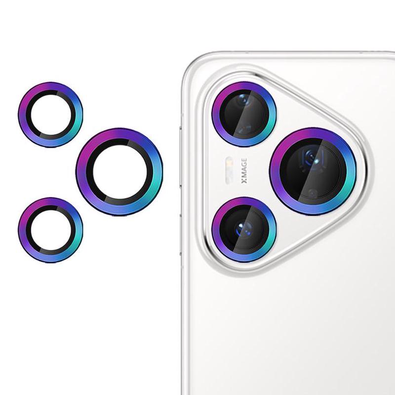 For Huawei Pura 80 Pro / Pro+ Kalebol No Flicker Ultra-Thin Individual Camera Lens Tempered Glass Film(Dazzling Colors)
