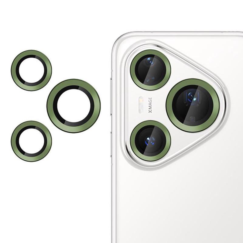 For Huawei Pura 80 Pro / Pro+ Kalebol No Flicker Ultra-Thin Individual Camera Lens Tempered Glass Film(Emerald Green)