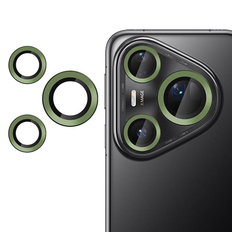 For Huawei Pura 80 Ultra Kalebol No Flicker Ultra-Thin Individual Camera Lens Tempered Glass Film(Emerald Green)