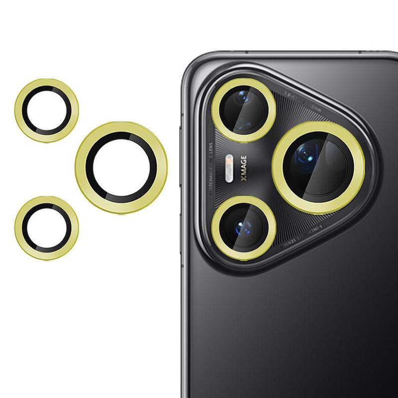 For Huawei Pura 80 Ultra Kalebol No Flicker Ultra-Thin Individual Camera Lens Tempered Glass Film(Gold)