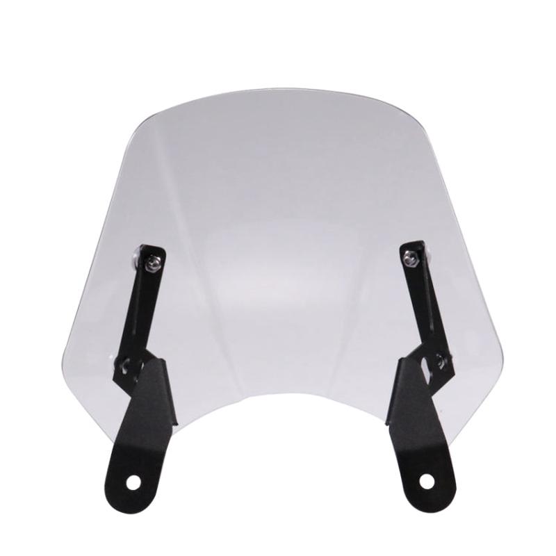 HP-DF016-B Motorcycle Front Windshield for Benelli Leoncino Trail 250(Transparent)