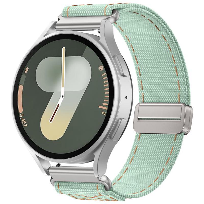 22mm Kalebol Cool Denim Magnetic Buckle Watch Band(Teal)