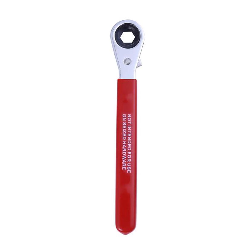 3/8 inch Battery Terminal Hexagon Ratchet Wrench Battery Side Terminal Wrench Tool(Red)