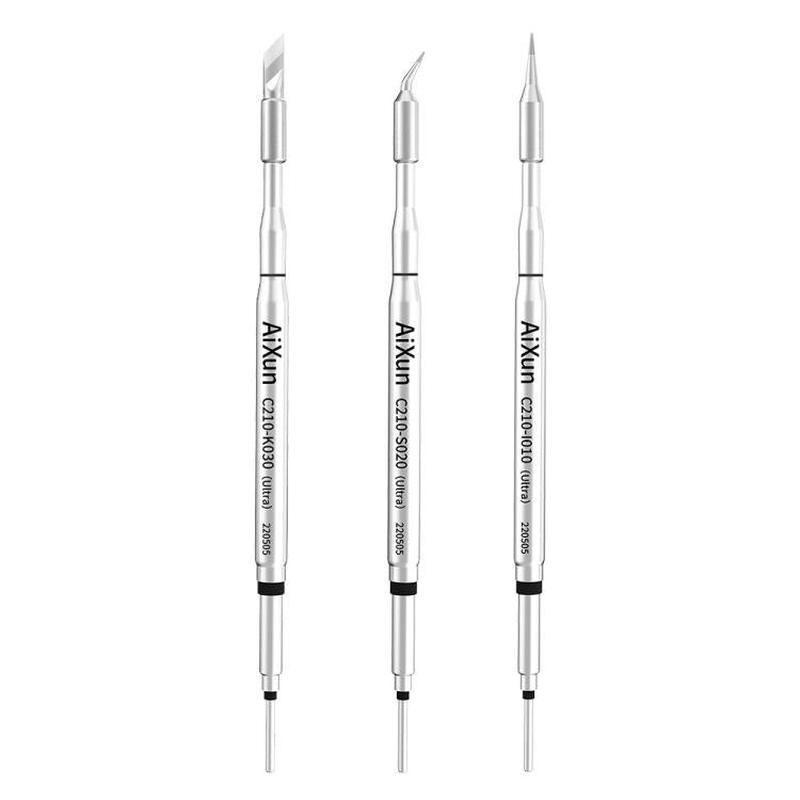 AiXun JBC210 Ultra 3pcs Universal Soldering Iron Tip Lead-Free Environmental Protection Easy On Tin Soldering Pencil Core