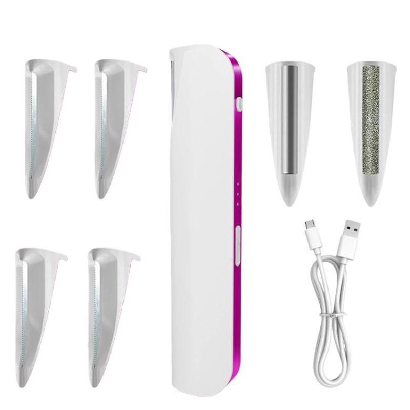 Electric Hair Remover With Light Ultrasonic Shaver Eyebrow Trimmer(1 White)