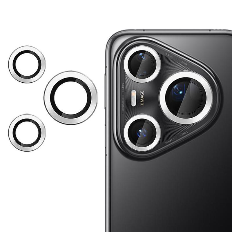 For Huawei Pura 80 Ultra Kalebol No Flicker Ultra-Thin Individual Camera Lens Tempered Glass Film(Silver)