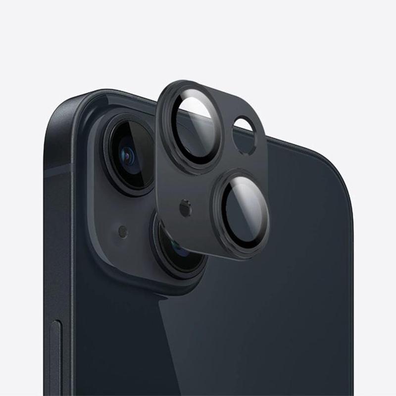 For iPhone 15 Plus Kalebol Precise Alignment Stepped Eagle Eye Metal Lens Film(Black)