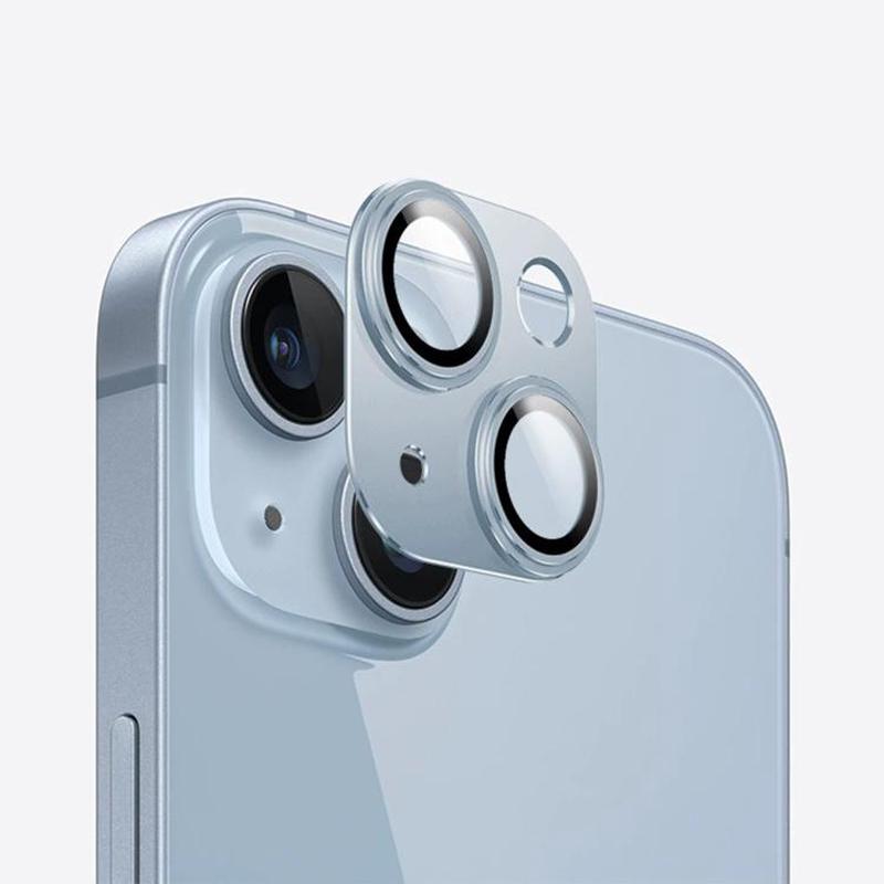 For iPhone 15 Plus Kalebol Precise Alignment Stepped Eagle Eye Metal Lens Film(Blue)